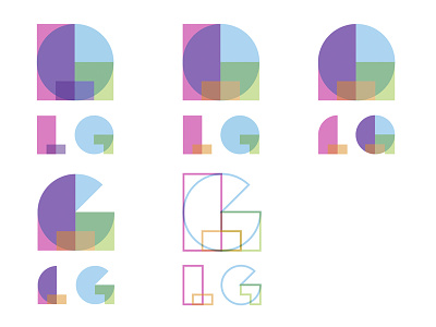 LG logo concepts design geometric logo vector