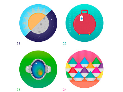 Doodle A Day March : Days 21 - 24 ai doodle doodleaday icon illustrator vector