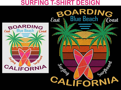 Surfing T-Shirt Design