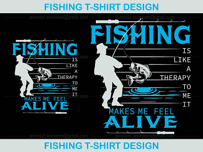 Fishing T-Shirt Design design fishing fishing t shirt graphic design t shirt typography