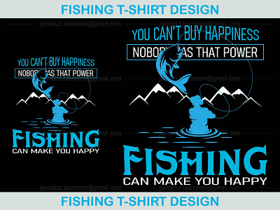 Fishing T-Shirt Design design fishing fishing t shirt graphic design t shirt t shirt design typography