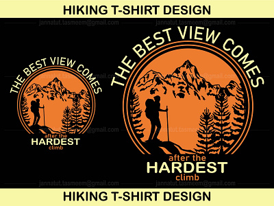 Hiking T-Shirt Design