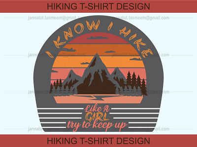 Hiking/Adventure T-Shirt Design adventure design graphic design hiking mountain t-shirt tshirtdesign typography vector