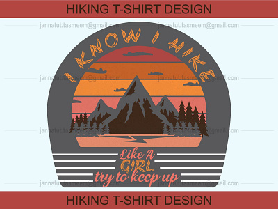 Hiking/Adventure T-Shirt Design adventure design graphic design hiking mountain t shirt tshirtdesign typography vector