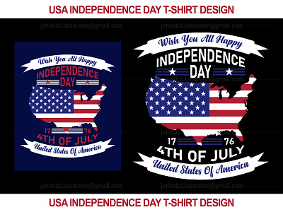 USA INDEPENDENCE DAY T-SHIRT DESIGN