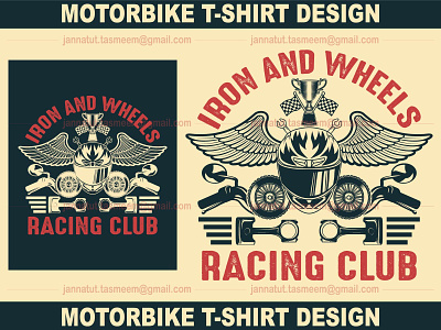 Motorbike T-shirt Design bike t shirt graphic design illustration riding t shirt tshirtdesign typography vector