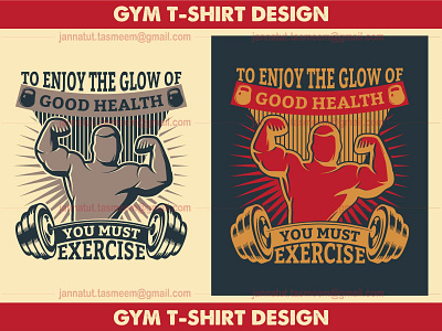 Gym T-shirt Design design graphic design gymlife gymtshirt t shirt tshirtdesign typography vector workout