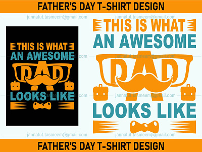 Father's Day T-shirt Design dadtshirt design fathersday graphic design print t-shirt tshirtdesign typography vector