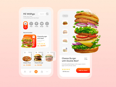 FastFood app app design branding food game interface mobile ui ux