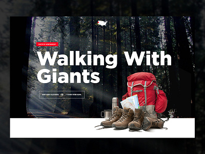 Travel Website adventure clean header homepage nature outdoors travel ui ux website