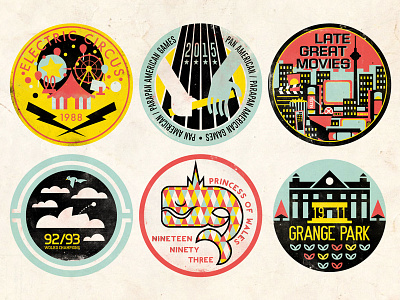 John Street Then and Now Badges