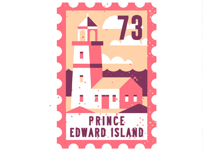 Prince Edward Island - 1873 canada canada150 canadian lighthouse pei prince edward island stamp type typography