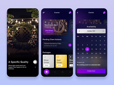 Great UI Designs for a Flawless Event Management App event management app mobile app deisgn mobile app ui mobile ui ui ui ux ui ux design