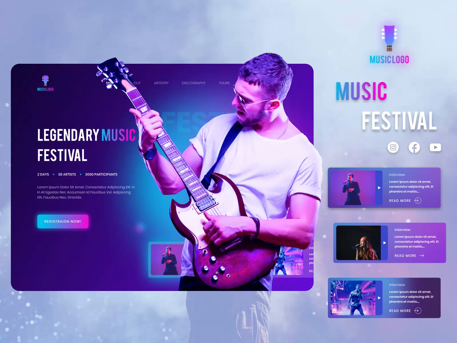 Unparalleled🔥 UI Designs for Live Music🎸 Concert App by Indylogix
