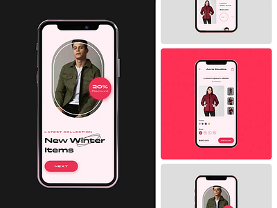 Perfect👌 UI Design for Winter Jacket🧥 Selling App art classic app clean design ecommerce fashion figma illustration jacket collection minimal mobile app spring fashion shop unique website concept ux ui vector website builder website design winter