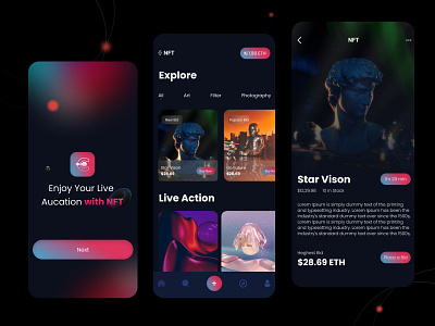 Fabulous🤘 Layouts to Create an NFT Marketplace App📱