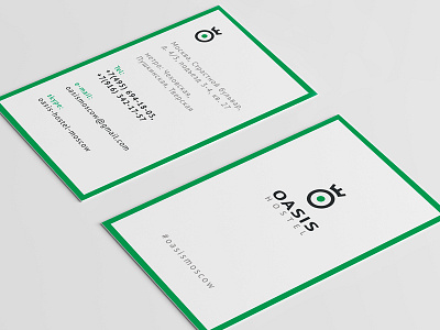 business card branding business card hostel identity design logo oasis print визитка