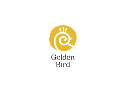 Golden Bird bird branding gold icon jeverly logo yellow