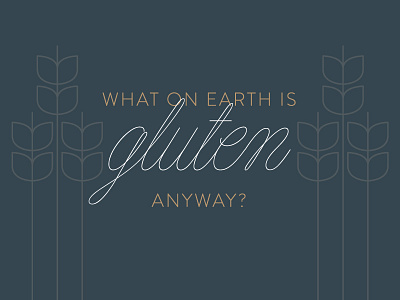 Gluten blog food gluten illustration script type