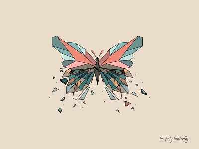 Lowpoly butterfly