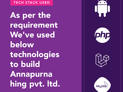 We've used below technologies to build Annapurna Hing Pvt. Ltd