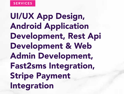 We've used below Services to build Annapurna Hing Pvt. Ltd. app branding design jaraware jarawareinfosoft ui ux
