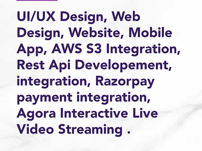 We've used below Services to build Koliive eCommerce Platform. jaraware jarawareinfosoft ui ux