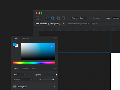 Adobe Photoshop UI Redesign adobe design interface photoshop ui