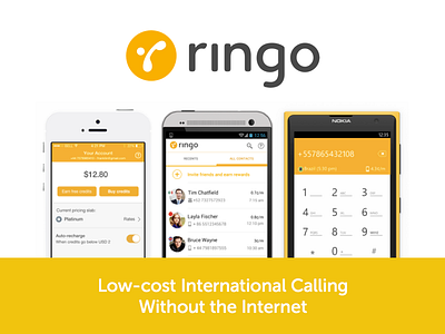 Ringo - Internet-free International Calls app calling calls cheap international internet free ios mobile