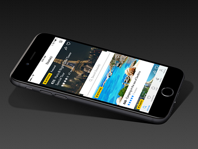 Travel Deals App app bot conversational interface deals flight ios messaging mobile modern notification tourism travel