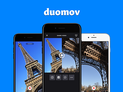 Duomov clip create fun ios iphone make mobile social tape ui ux video