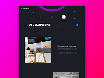 Bitdreams Website [Development] agency clean coding interface landing page modern portfolio studio ui ux website