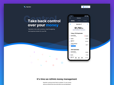 Xpender Landing Page