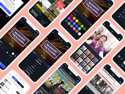 Storymix App app clean colors edit flat images inspiration instagram iphone mobile modern photos pics sharing social ui ux videos