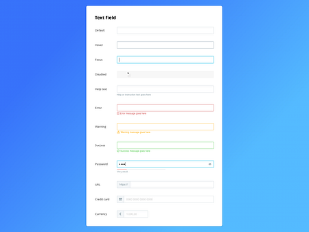 Design System: Text Field by Pedro Marques on Dribbble