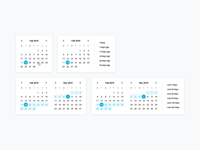 Design System: Date Pickers clean components date picker date range date selector design system design team interface library minimalist personio ui ui library