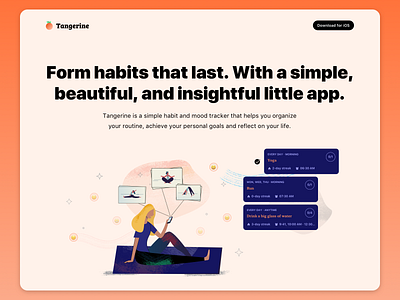 Tangerine - Habit and mood tracking app
