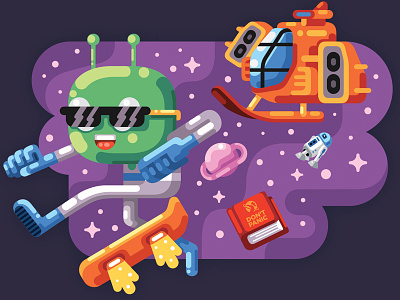 Liferay Mascot games hitchhikers guide to the galaxy illustration toe jam earl