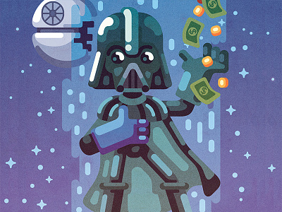 Darth Vader adobe illustrator darth vader editorial graphic illustration magazine star wars