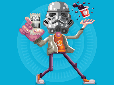 Are you ready for Star Wars?! adobe illustrator geek illustration nerd star wars stormtrooper the force vector