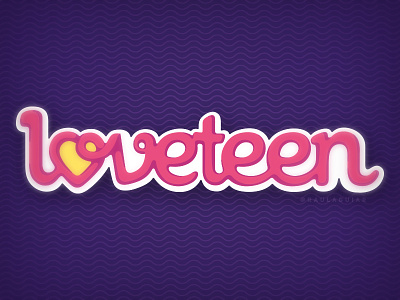 Loveteen logo adobe illustrator editorial logo magazine vector
