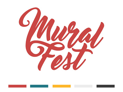 Mural Fest Logo design festival hand lettered handlettering illustration local logo mural rejected logo salt lake city