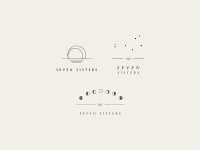 Seven Sisters Branding branding design graphic identity illustration lettering logo type vector