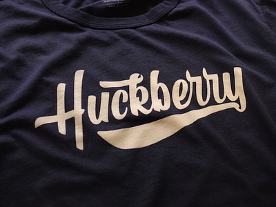 Huckberry Varsity Tee branding design graphic identity illustration lettering logo shirt type vector
