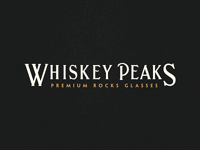 Whiskey Peaks branding design graphic identity illustration lettering logo type vector