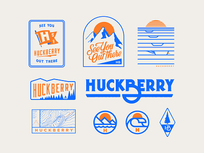 Huckberry Explorations apparel branding design identity illustration logotype shirt type typography