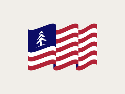 United States of Huckberry america branding design flag identity illustration logo sticker usa