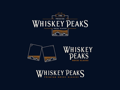 Whiskey Peaks Branding branding design identity illustration logo logotype mountains type typography whiskey