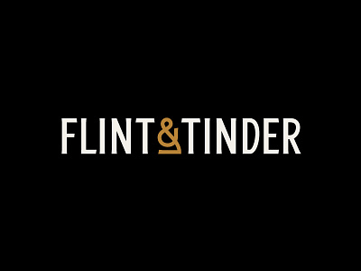 Flint and Tinder apparel branding design identity illustration lettering type typography