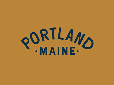 Portland Maine apparel branding design identity illustration lettering type typography